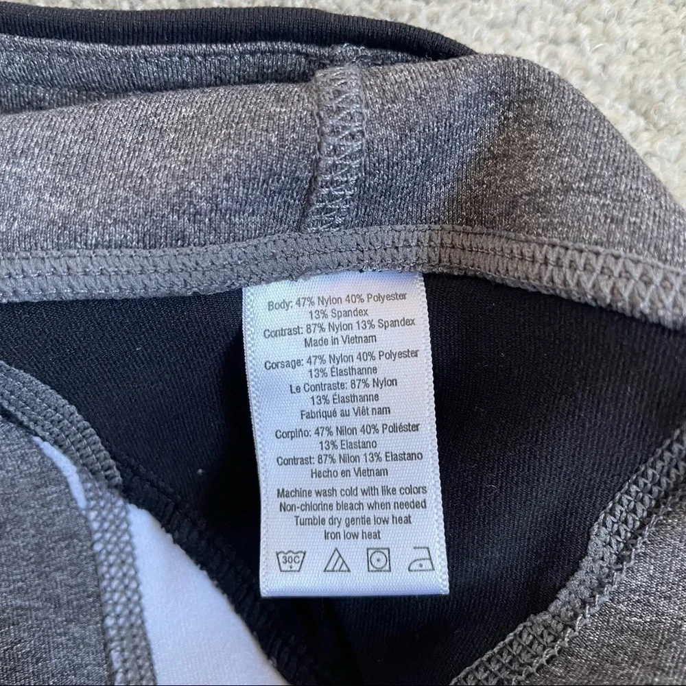 Alo Yoga Ascendant Colorblock Mesh Panel Workout Leggings EUC Size Small